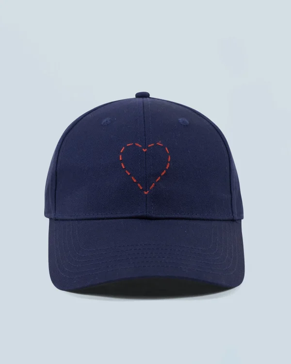 Casquette à Visière Courbée Coeur Brodé^FROM FUTURE New