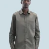 Chemise Manches Longues Uni Broderie^FROM FUTURE Online