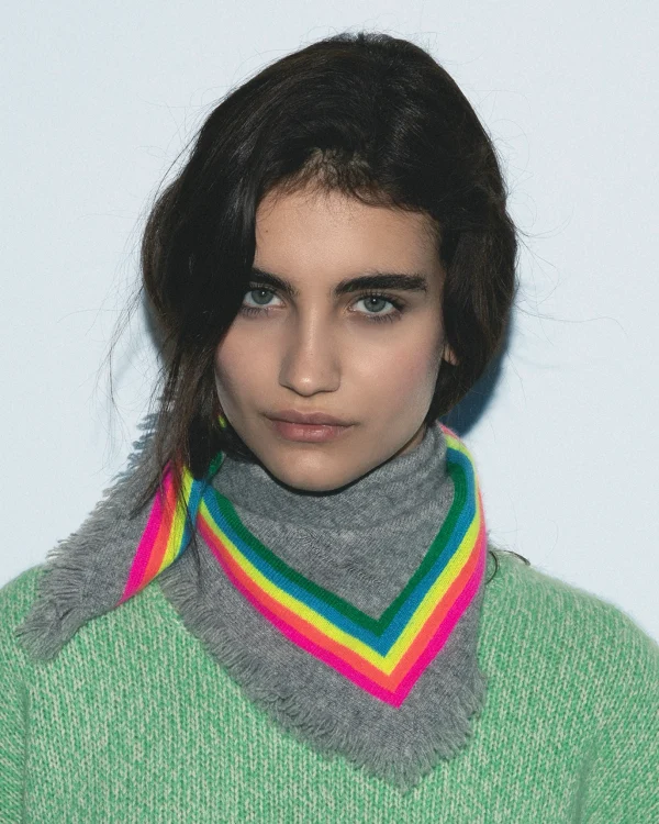 Foulard Regular Bande Multicolore^FROM FUTURE Cheap