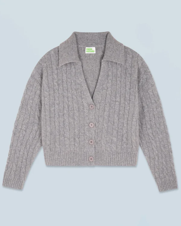 Pull Cardigan à Cotes^FROM FUTURE Shop