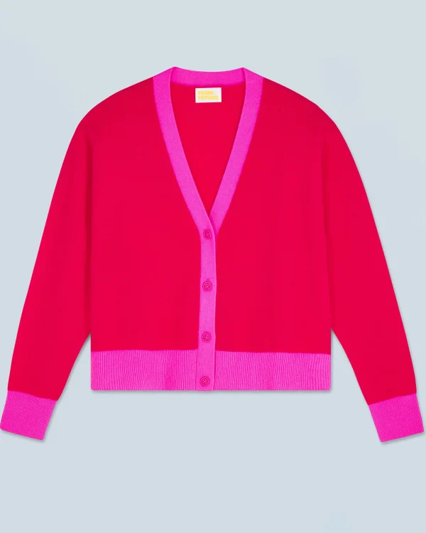 Pull Cardigan Bicolore Léger^FROM FUTURE New