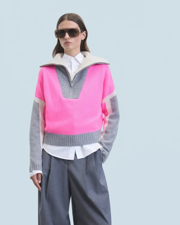 Pull Col Camionneur Tricolore^FROM FUTURE Best Sale