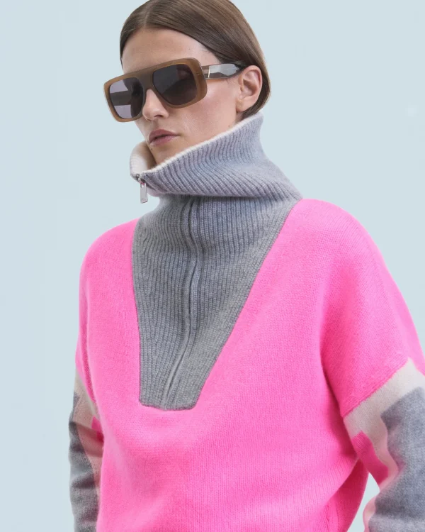 Pull Col Camionneur Tricolore^FROM FUTURE Best Sale