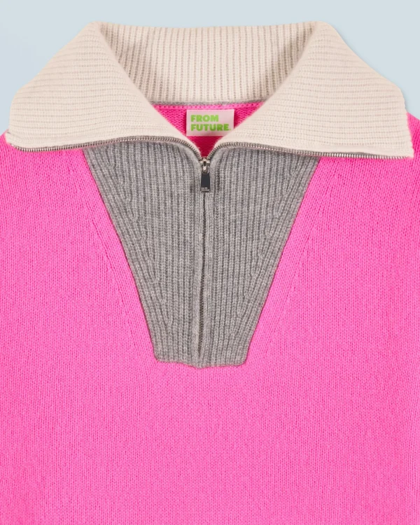 Pull Col Camionneur Tricolore^FROM FUTURE Best Sale