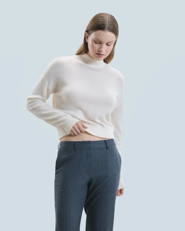 Pull Col Montant Strass Léger^FROM FUTURE Best Sale