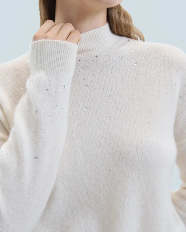 Pull Col Montant Strass Léger^FROM FUTURE Best Sale