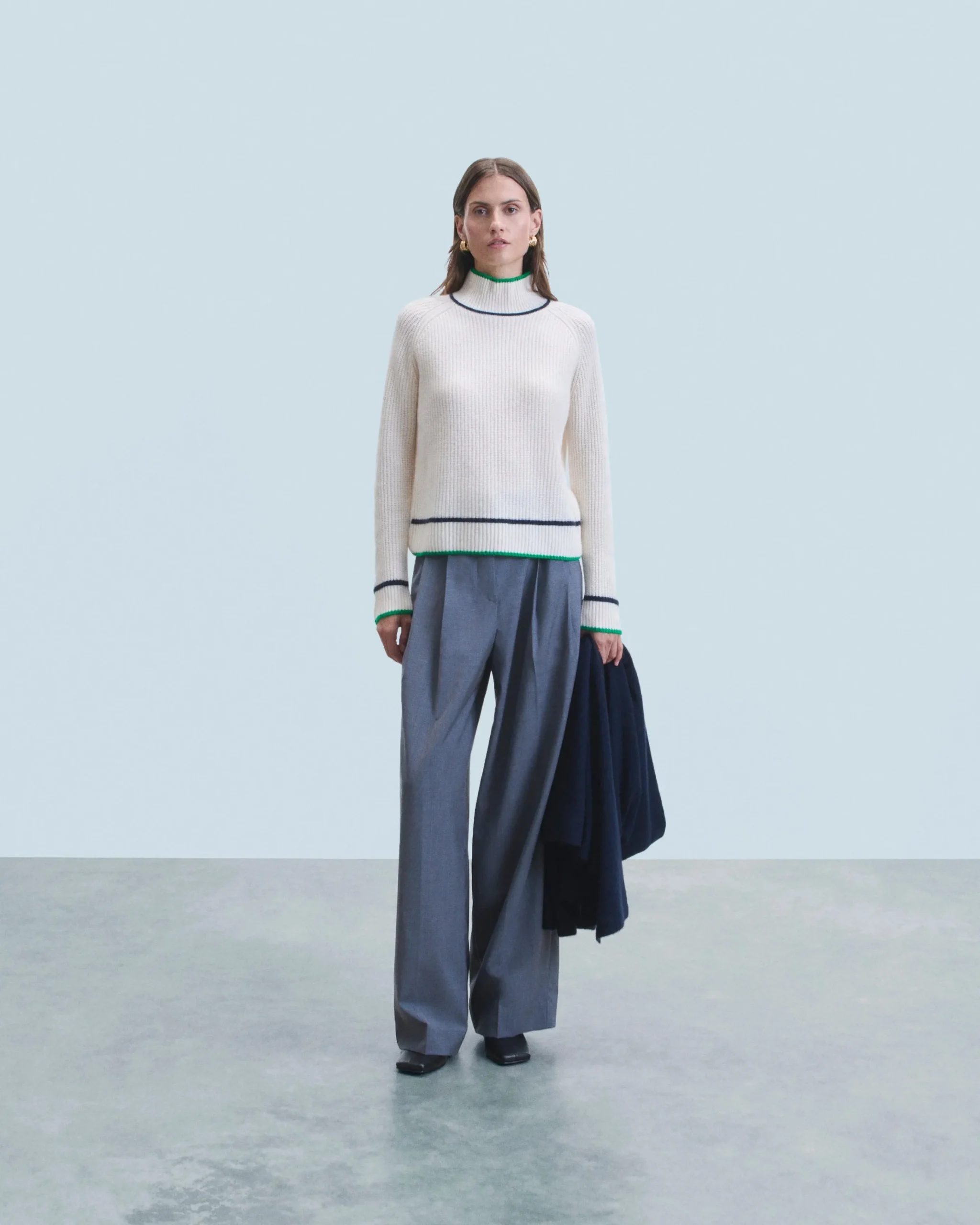 pull_col_montant_tricolore_maille_perle_3.webp Pull Col Montant Tricolore Maille Perlée^FROM FUTURE Cheap