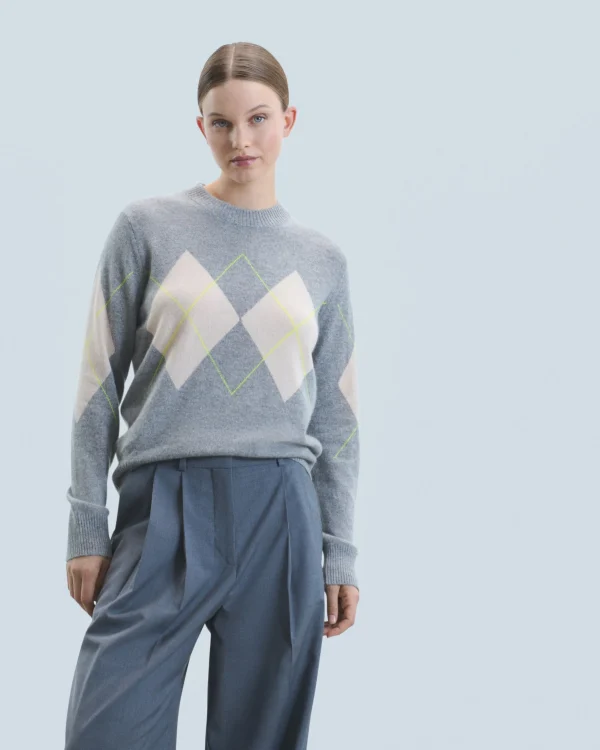 Pull Col Rond à Motif Losange^FROM FUTURE Cheap