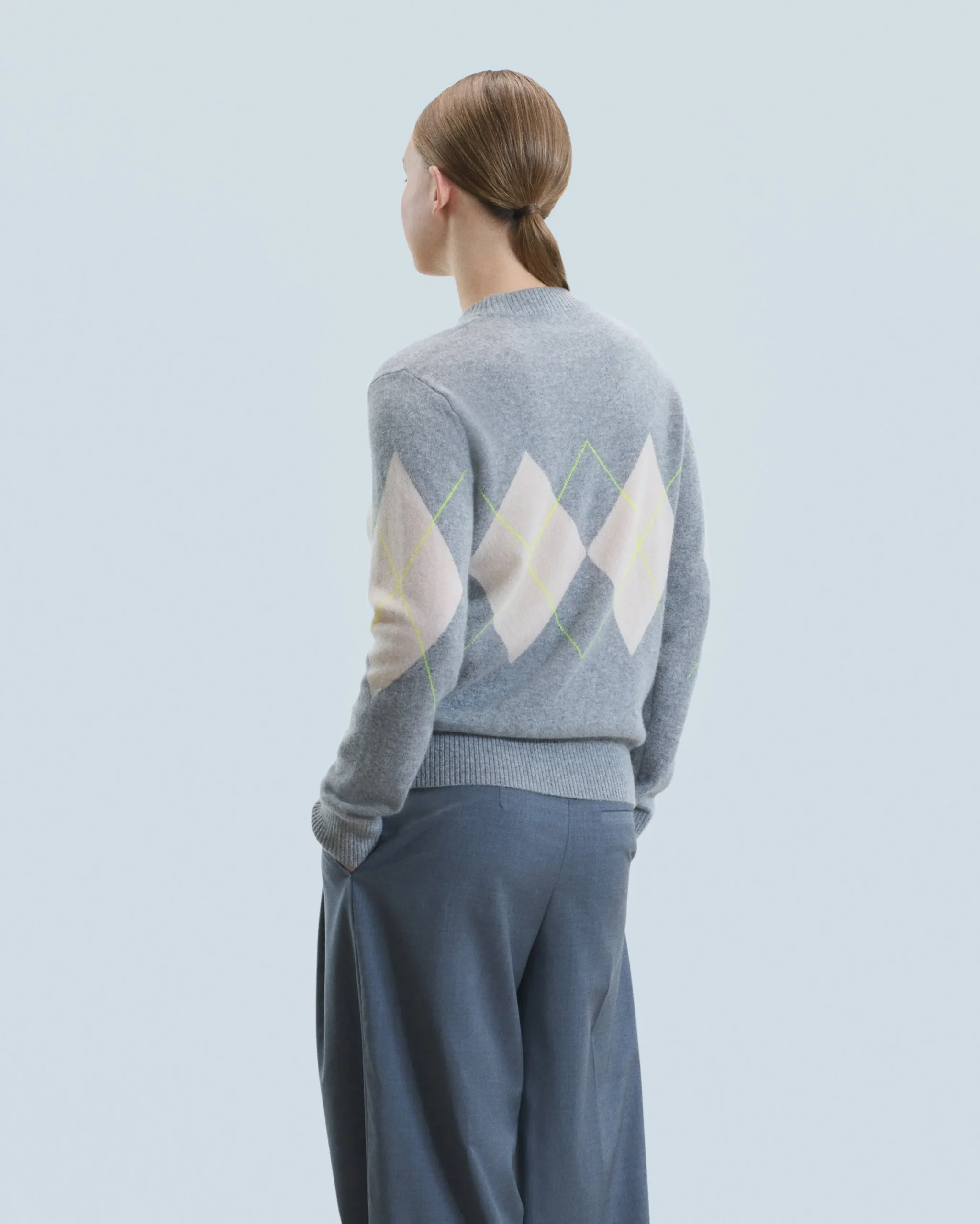 pull_col_rond__motif_losange_2.webp Pull Col Rond à Motif Losange^FROM FUTURE Cheap