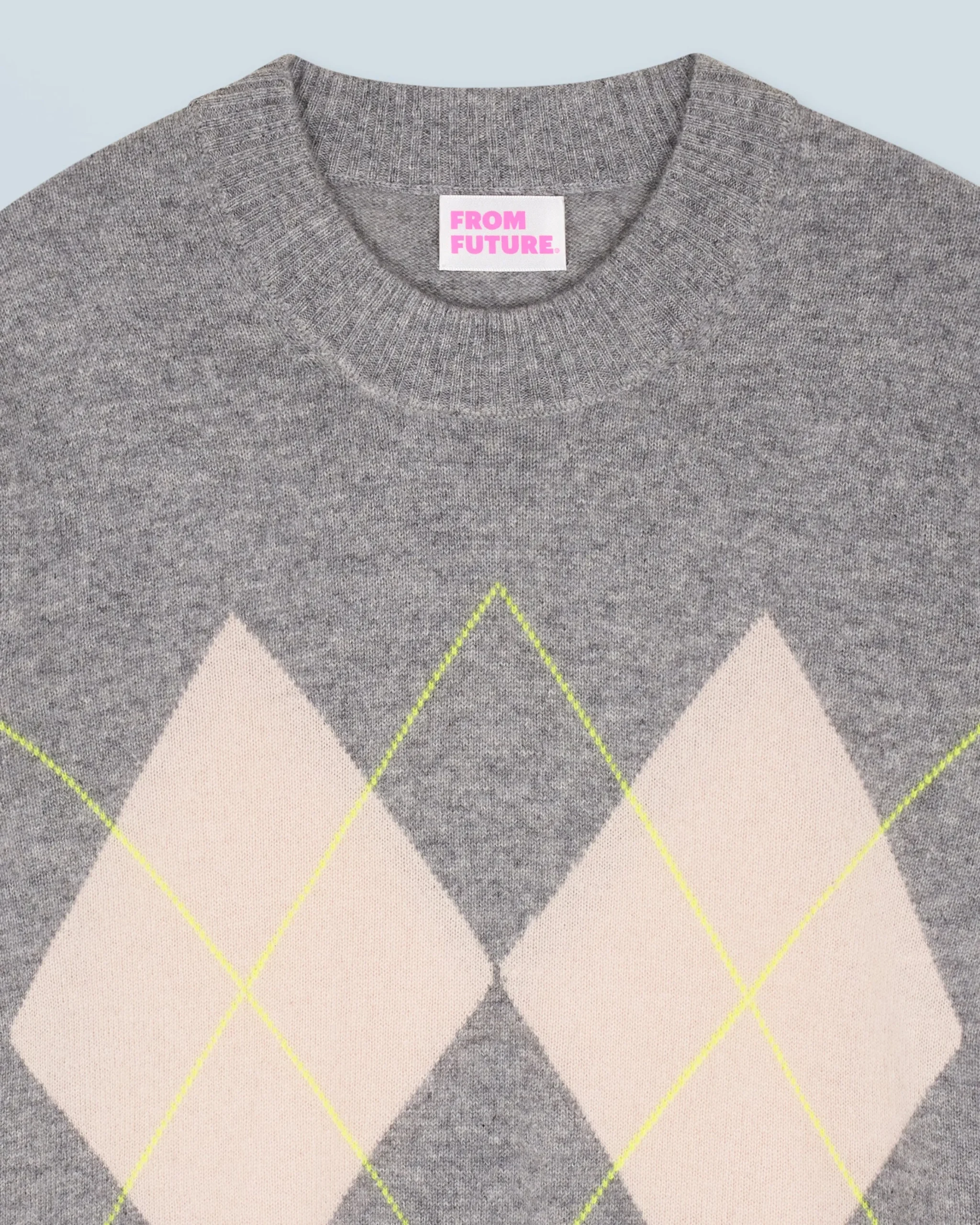 pull_col_rond__motif_losange_5.webp Pull Col Rond à Motif Losange^FROM FUTURE Cheap