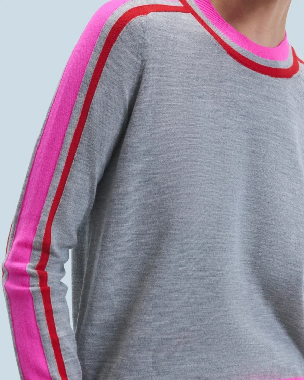 Pull Col Rond Bandes Bicolore^FROM FUTURE Sale
