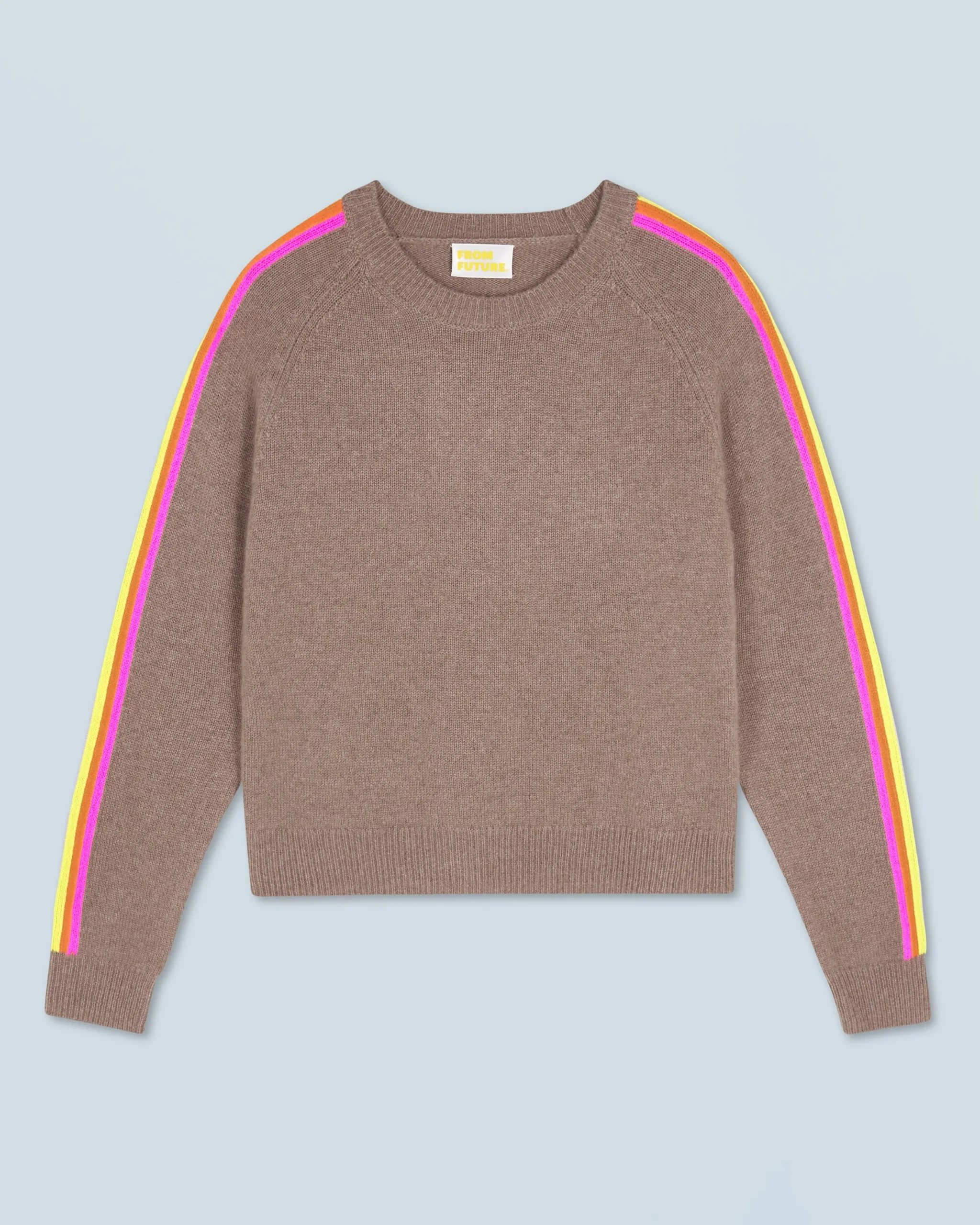 pull_col_rond_bandes_manches_multicolore_0-2.webp Pull Col Rond Bandes Manches Multicolore^FROM FUTURE Best Sale
