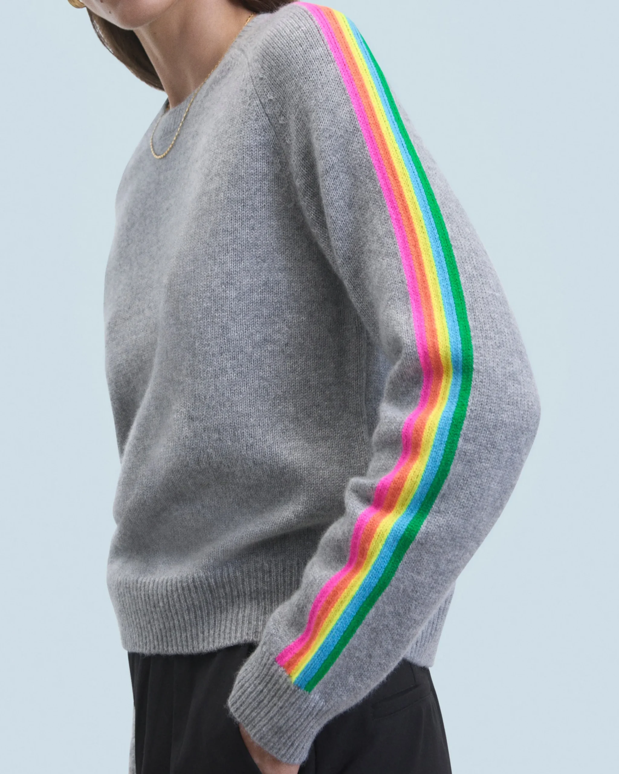 pull_col_rond_bandes_manches_multicolore_1-1.webp Pull Col Rond Bandes Manches Multicolore^FROM FUTURE Discount