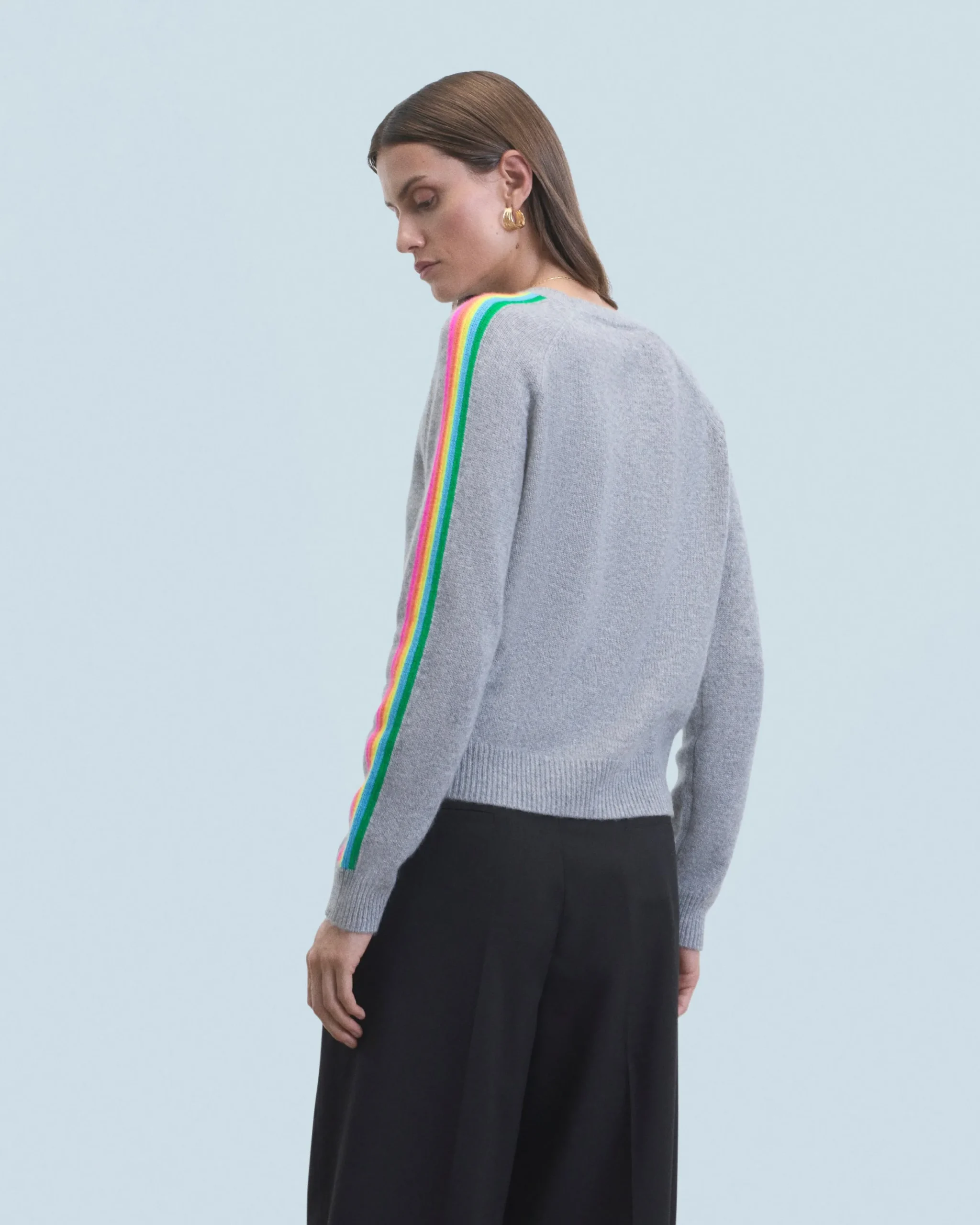 pull_col_rond_bandes_manches_multicolore_3-1.webp Pull Col Rond Bandes Manches Multicolore^FROM FUTURE Discount