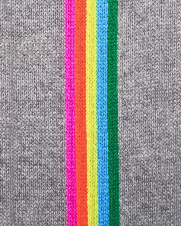 Pull Col Rond Bandes Manches Multicolore^FROM FUTURE Discount