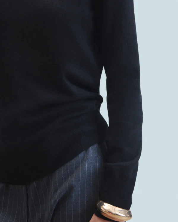 Pull Col Rond Basique^FROM FUTURE Best Sale
