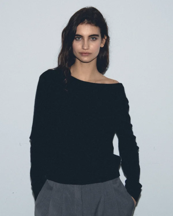 Pull Col Rond Dos Nu à Boutons^FROM FUTURE Sale
