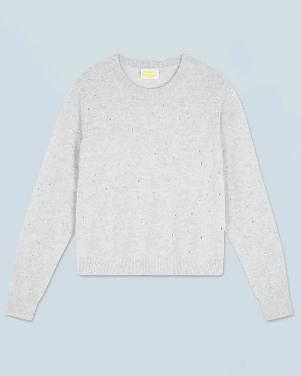 Pull Col Rond Strass Allover Léger^FROM FUTURE Best Sale