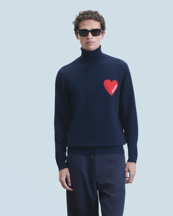 Pull Col Roulé Coeur^FROM FUTURE Cheap