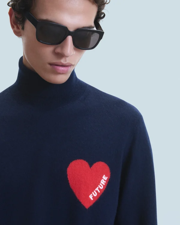 Pull Col Roulé Coeur^FROM FUTURE Cheap