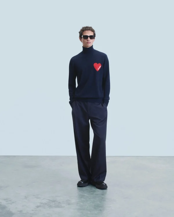 Pull Col Roulé Coeur^FROM FUTURE Cheap