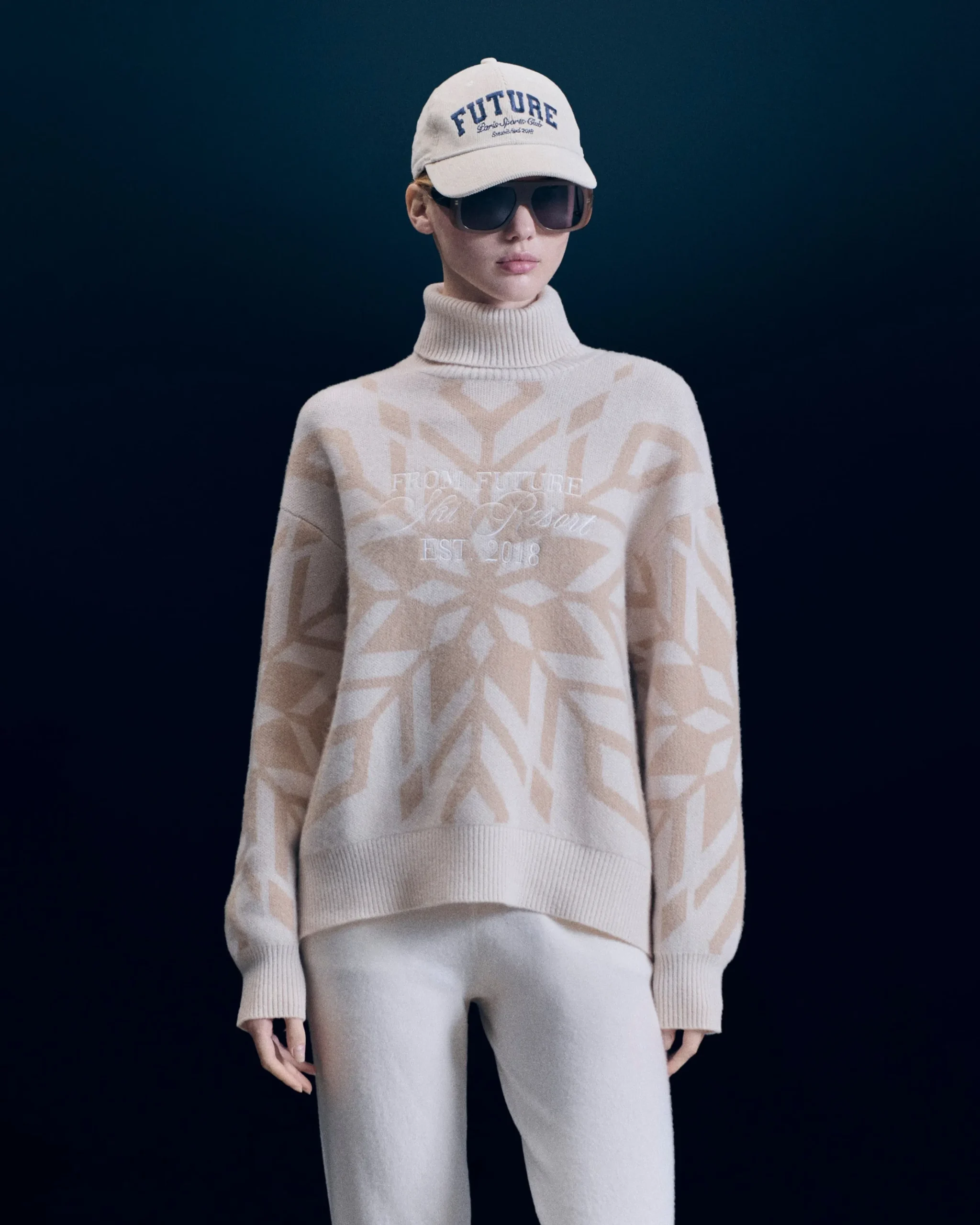 pull_col_roul_flocons_0.webp Pull Col Roulé Flocons^FROM FUTURE Flash Sale