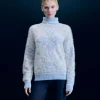 Pull Col Roulé Hairy à Motif Flocons^FROM FUTURE Shop