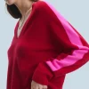 Pull Col V Oversize Bandes Bicolore Léger^FROM FUTURE Best Sale