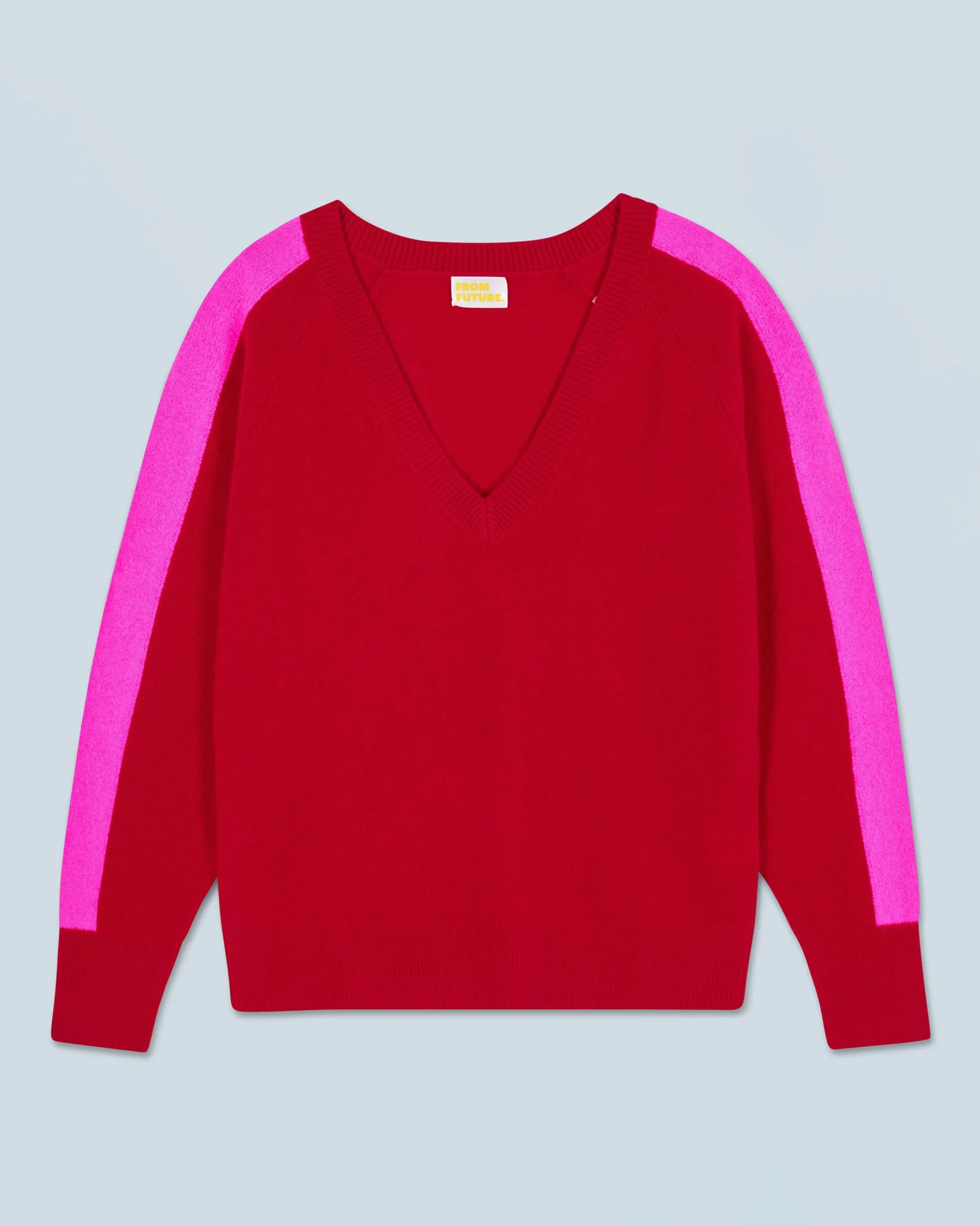 pull_col_v_oversize_bandes_bicolore_lger_4-1.webp Pull Col V Oversize Bandes Bicolore Léger^FROM FUTURE Best Sale