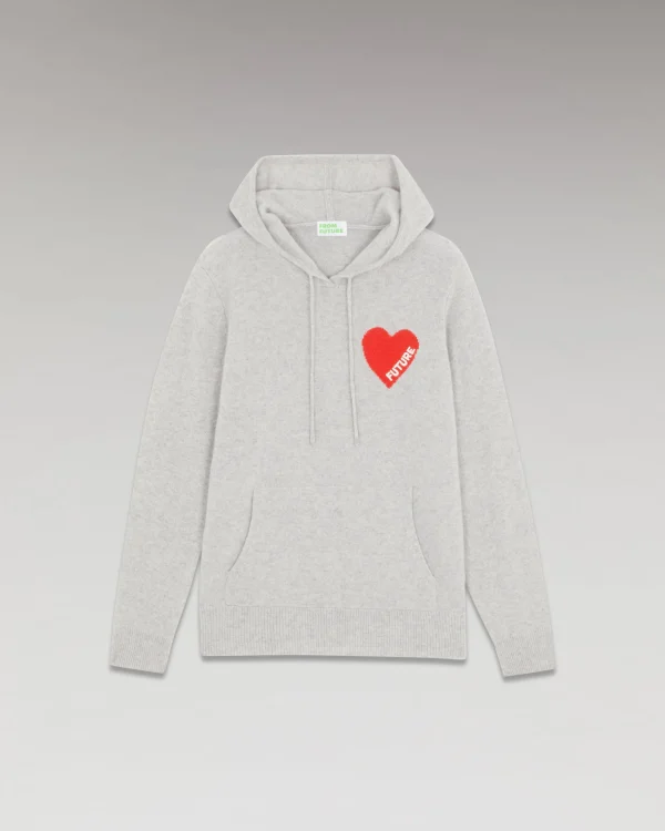 Pull Hoodie Coeur Léger^FROM FUTURE Best Sale