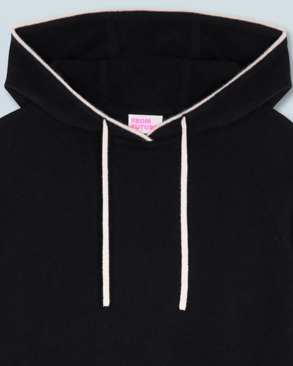 Pull Hoodie Liserets Contrastes Léger^FROM FUTURE Best