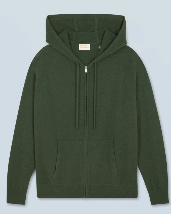 Pull Hoodie Zippé Basique^FROM FUTURE Best Sale