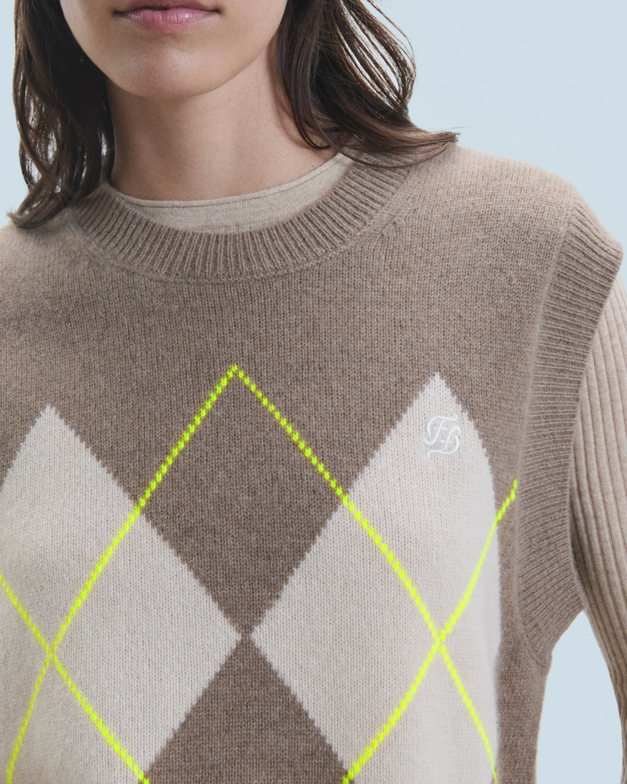 pull_sans_manches__motif_losange_1.webp Pull Sans Manches à Motif Losange^FROM FUTURE Discount