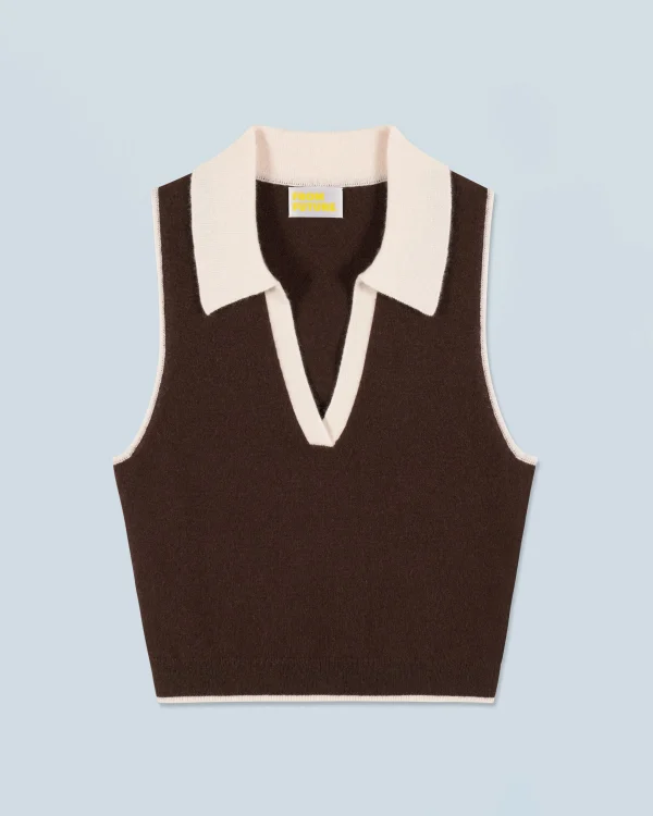 Pull Sans Manches Bicolore^FROM FUTURE Shop