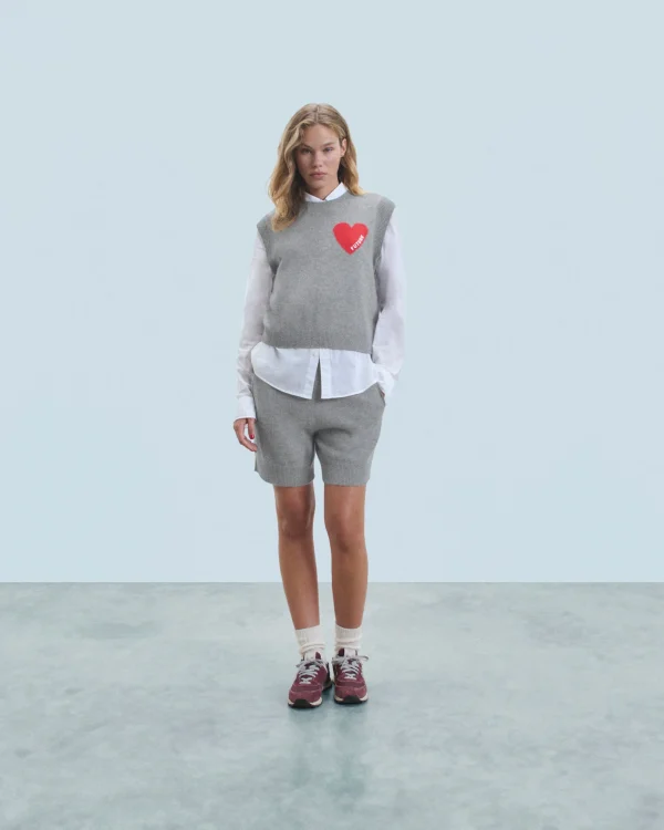 Pull Sans Manches Coeur Léger^FROM FUTURE Shop