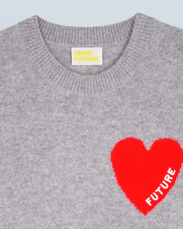 Pull Sans Manches Coeur Léger^FROM FUTURE Shop