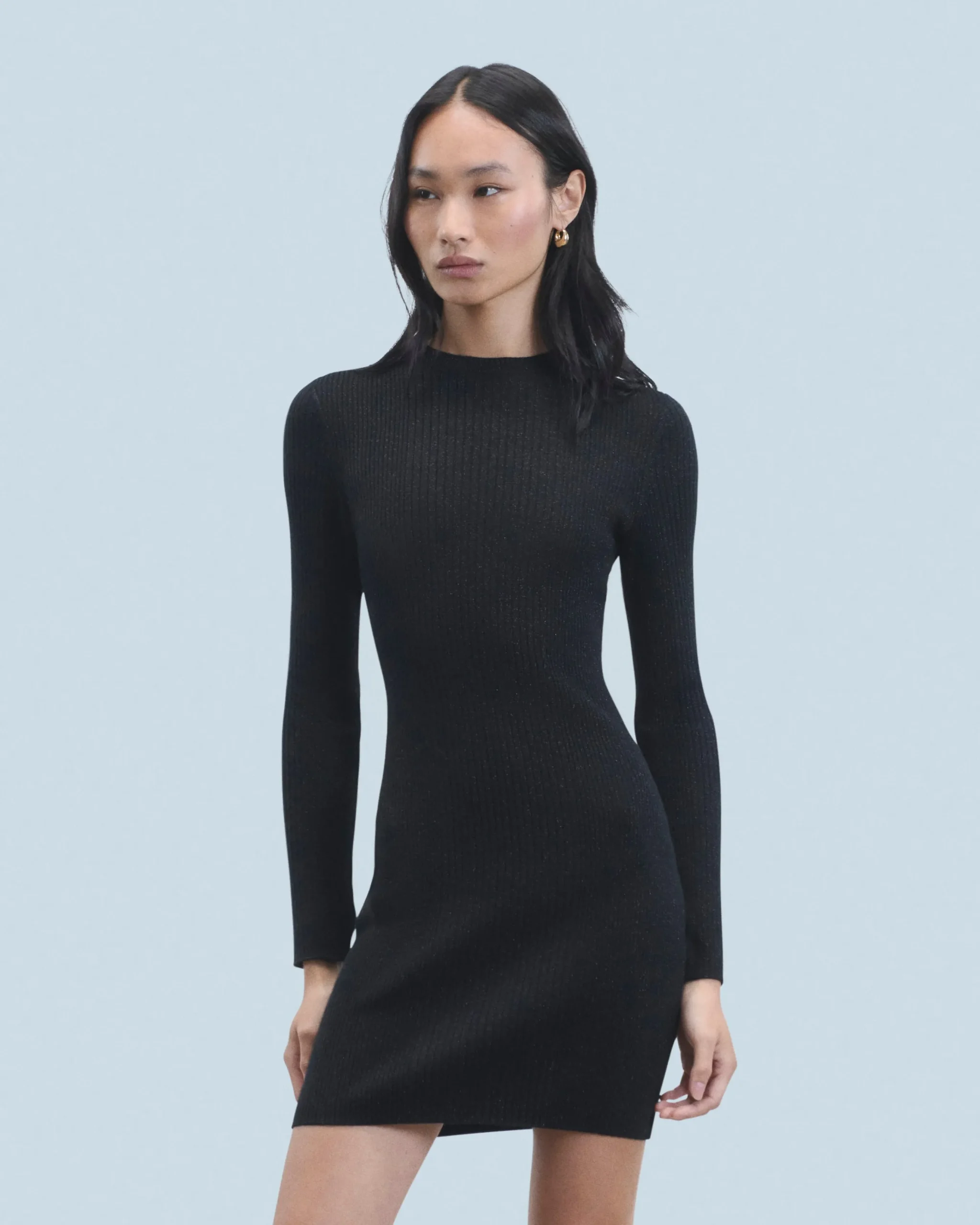 robe_courte_manche_longue_metallise_2.webp Robe Courte Manche Longue Metallisée^FROM FUTURE Shop
