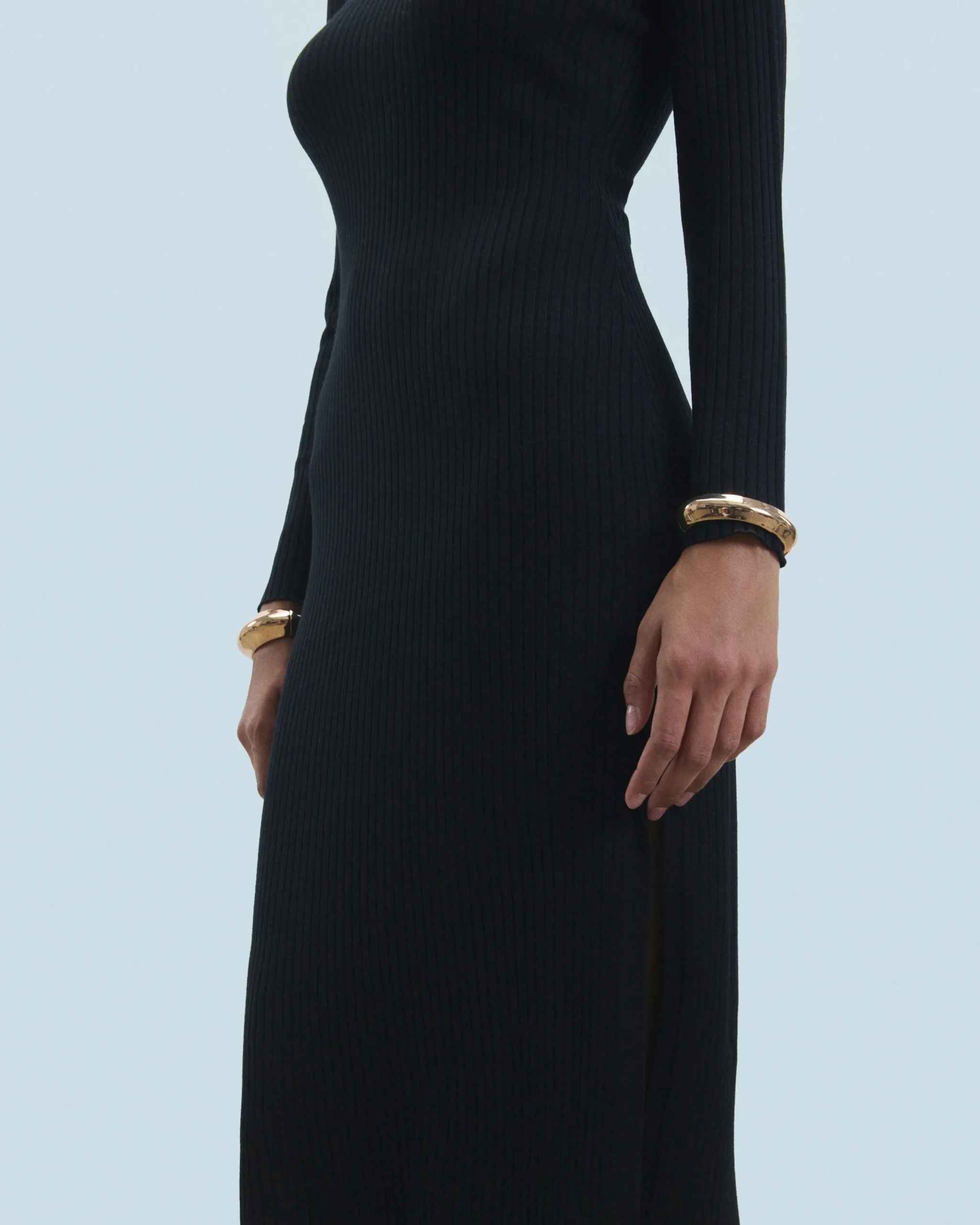 robe_longue_manche_longue__cotes_fendue_3.webp Robe Longue Manche Longue à Cotes Fendue^FROM FUTURE Hot