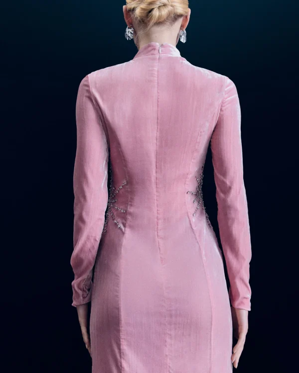 Robe Longue Manche Longue Velours Crinkle^FROM FUTURE Cheap