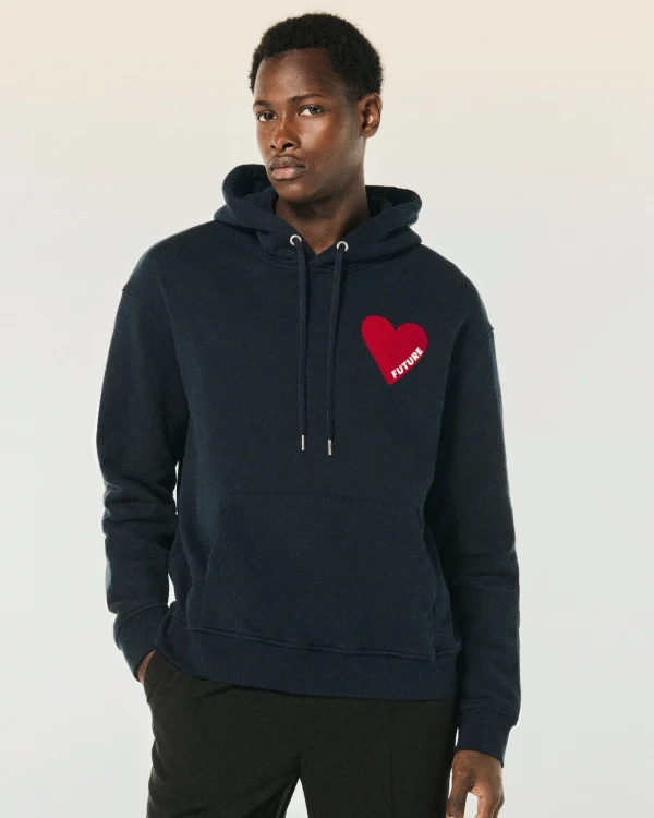 Sweatshirt Hoodie Coeur^FROM FUTURE Shop