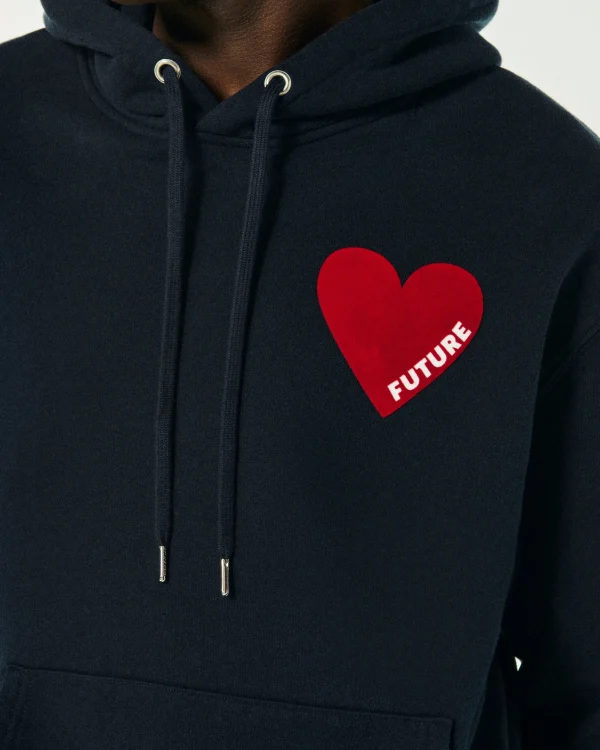 Sweatshirt Hoodie Coeur^FROM FUTURE Shop