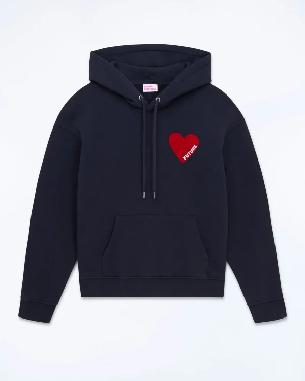 Sweatshirt Hoodie Coeur^FROM FUTURE Shop