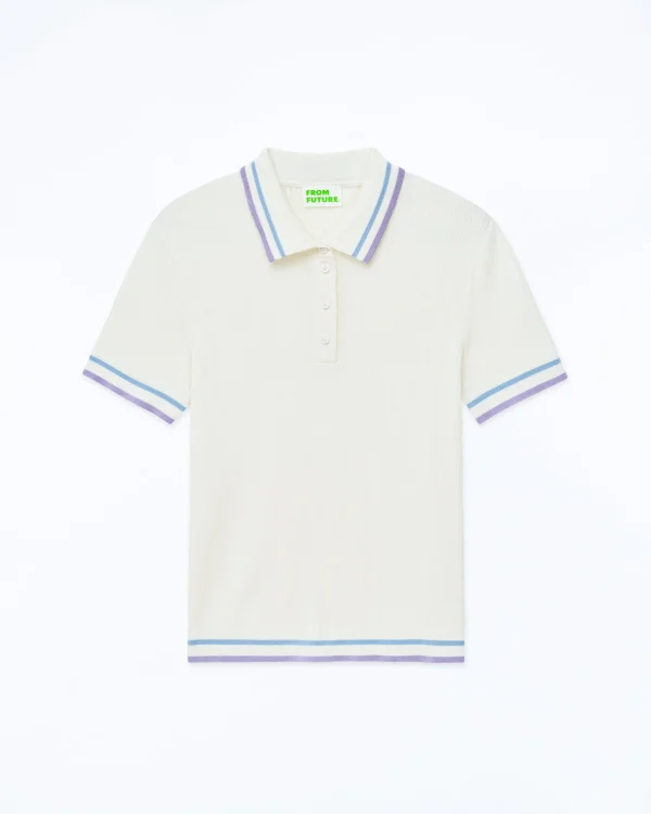 Top Manches Courtes Bandes Bicolores^FROM FUTURE Best Sale