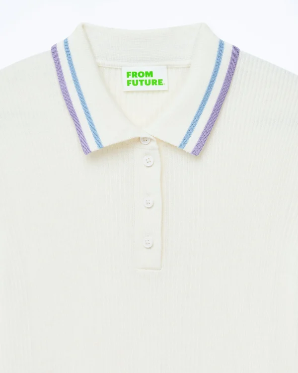 Top Manches Courtes Bandes Bicolores^FROM FUTURE Best Sale
