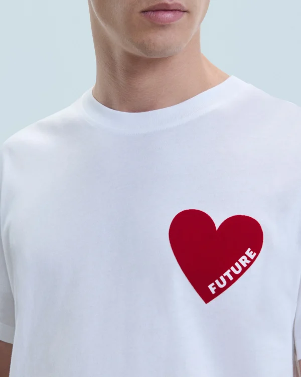 T-shirt Col Rond Coeur^FROM FUTURE Cheap