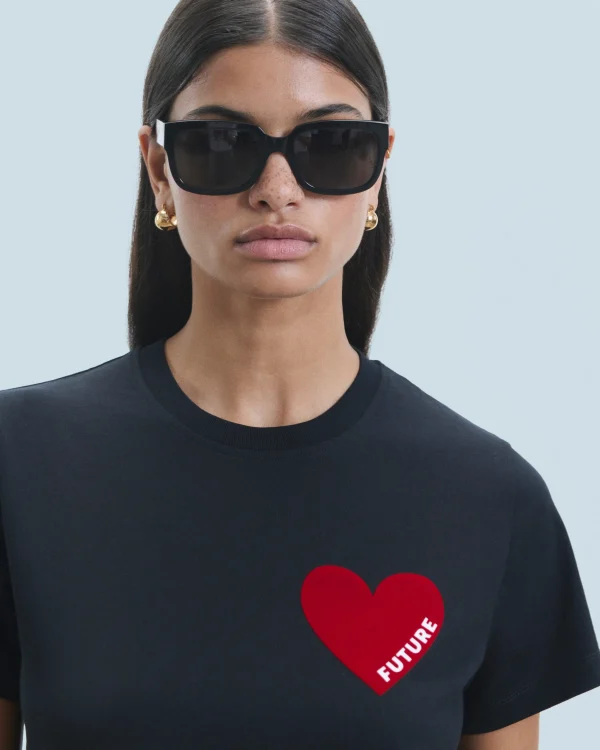 T-shirt Col Rond Coeur^FROM FUTURE Outlet