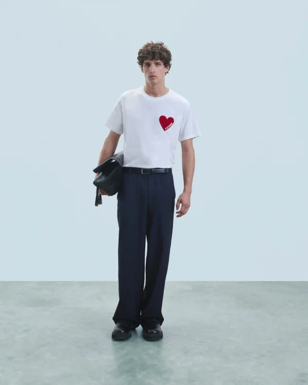 T-shirt Col Rond Coeur^FROM FUTURE Cheap