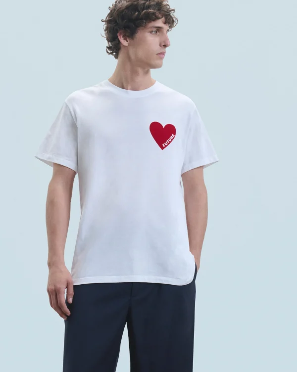 T-shirt Col Rond Coeur^FROM FUTURE Shop