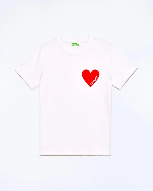 T-shirt Col Rond Coeur^FROM FUTURE Cheap