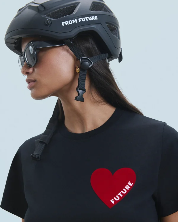T-shirt Col Rond Coeur^FROM FUTURE Outlet